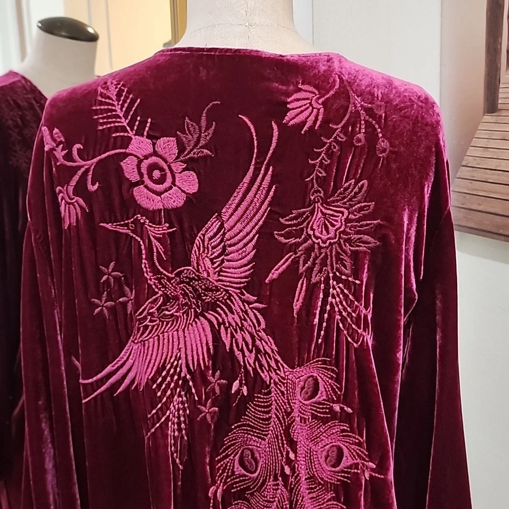 NWT JOHNNY WAS VELVET DRESS SIZE XL - Picture 10 of 10